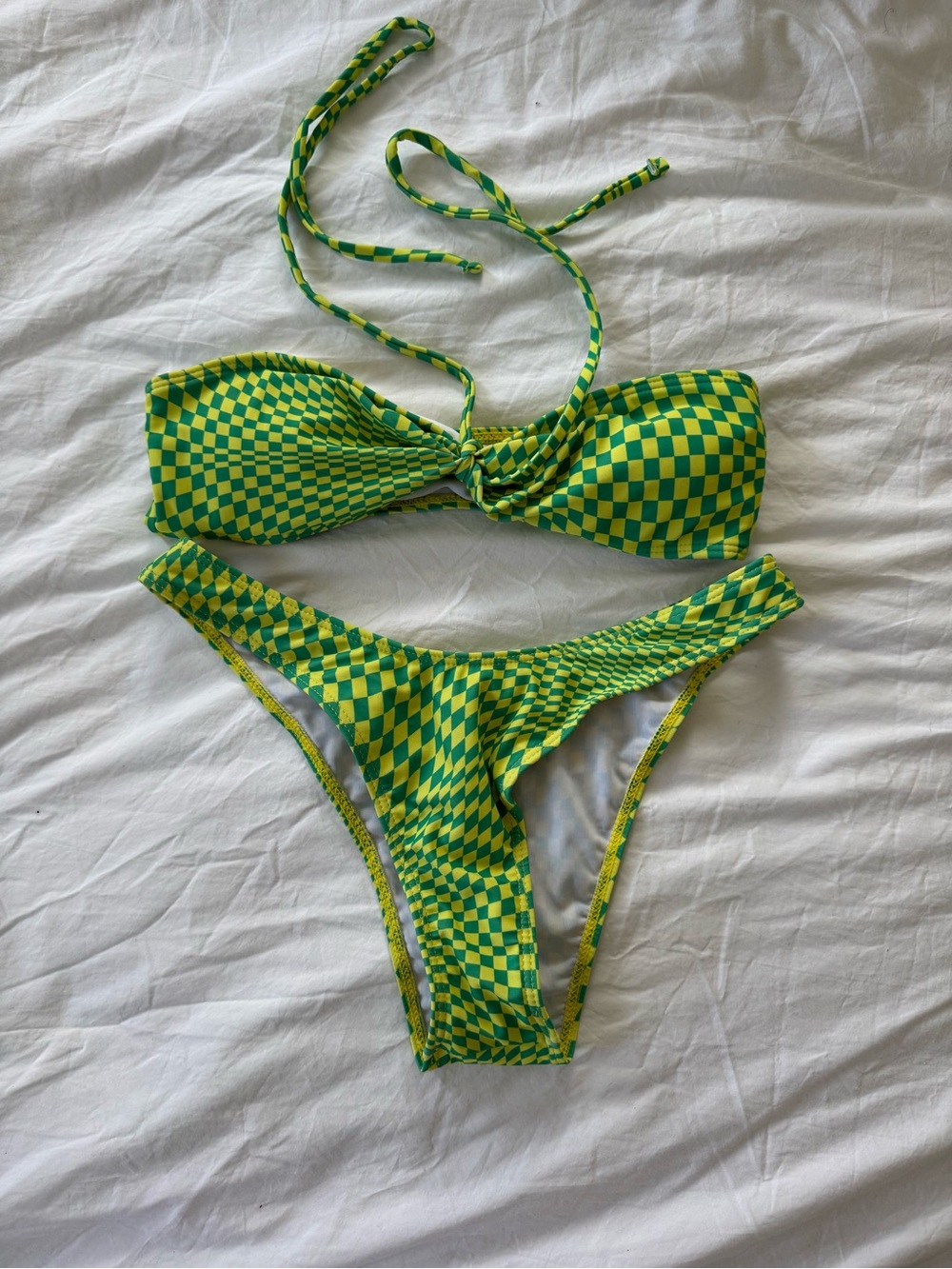 SHEIN checkered bikini